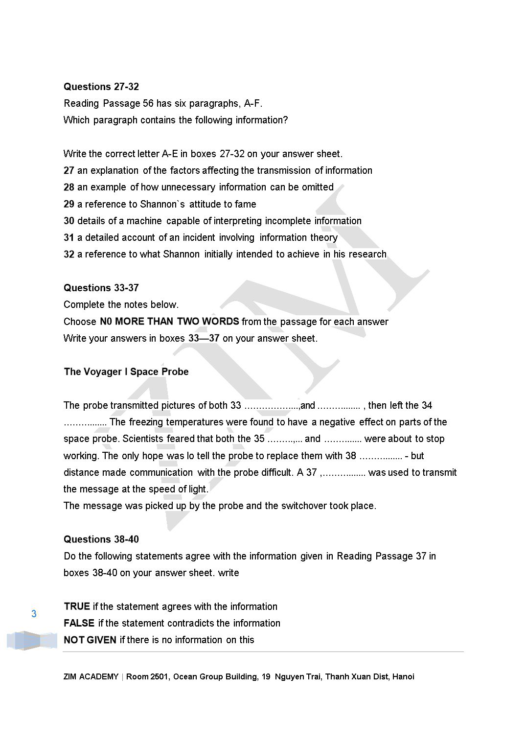 Ielts academic Reading 56 trang 3