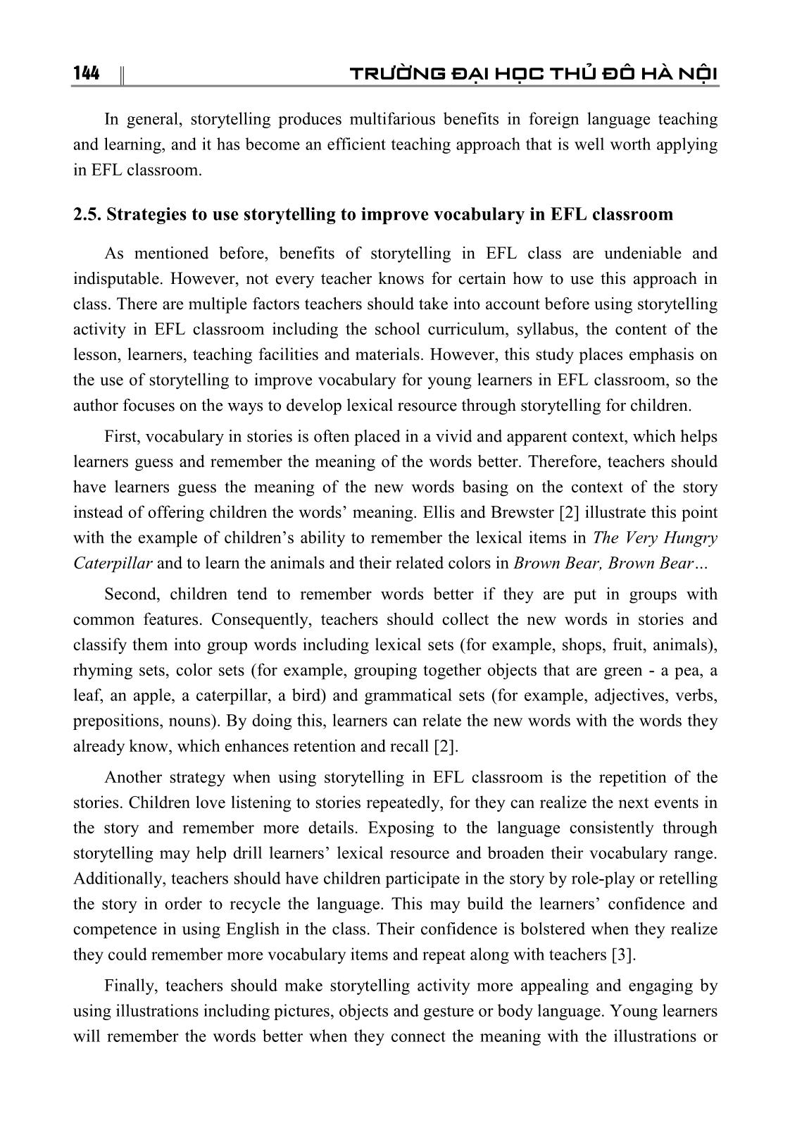 Improving vocabulary for young learenrs through storytelling in efl classroom trang 6