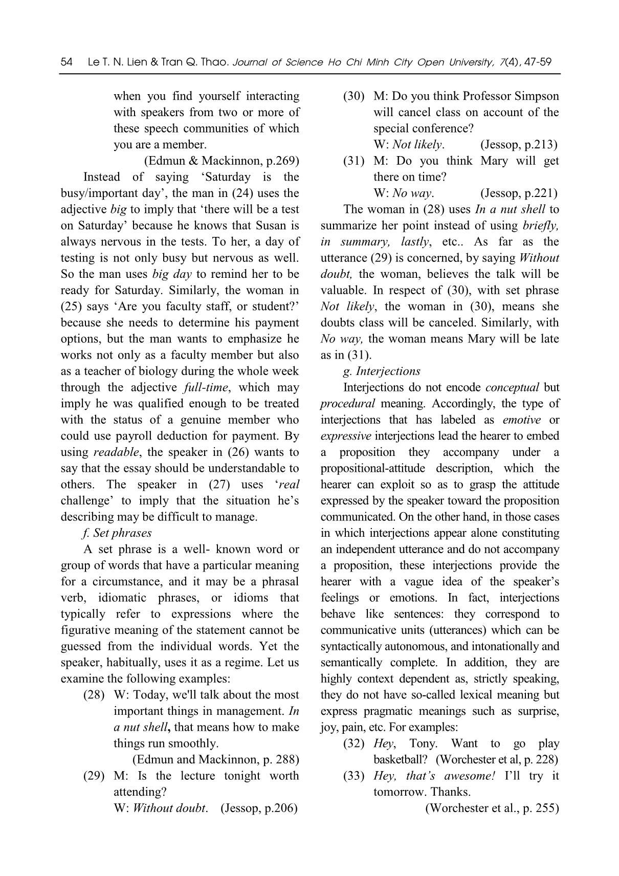 The use of linguistic units and their implicatures in the listening section of toefl iBT test trang 8