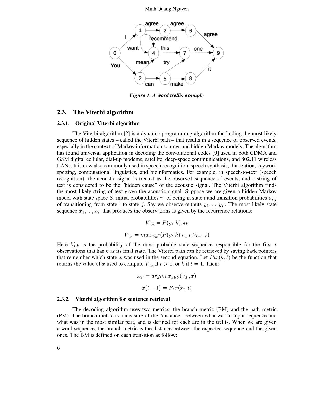 Viterbi algorithm for english - Vietnamese sentence retrieval in ebmt trang 4