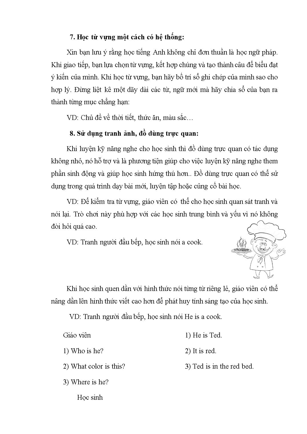 Sáng kiến kinh nghiệm Một số biện pháp giúp học sinh tiểu học tự tin về kỹ năng nói tiếng Anh trang 10