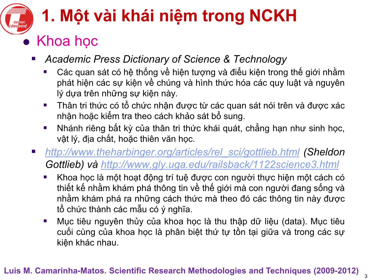 Bài giảng Nghiên cứu khoa học bậc nghiên cứu sinh tiến sỹ hệ thống thông tin - Chương 1: Giới thiệu chung về nghiên cứu khoa học bậc nghiên cứu sinh tiến sỹ trang 3