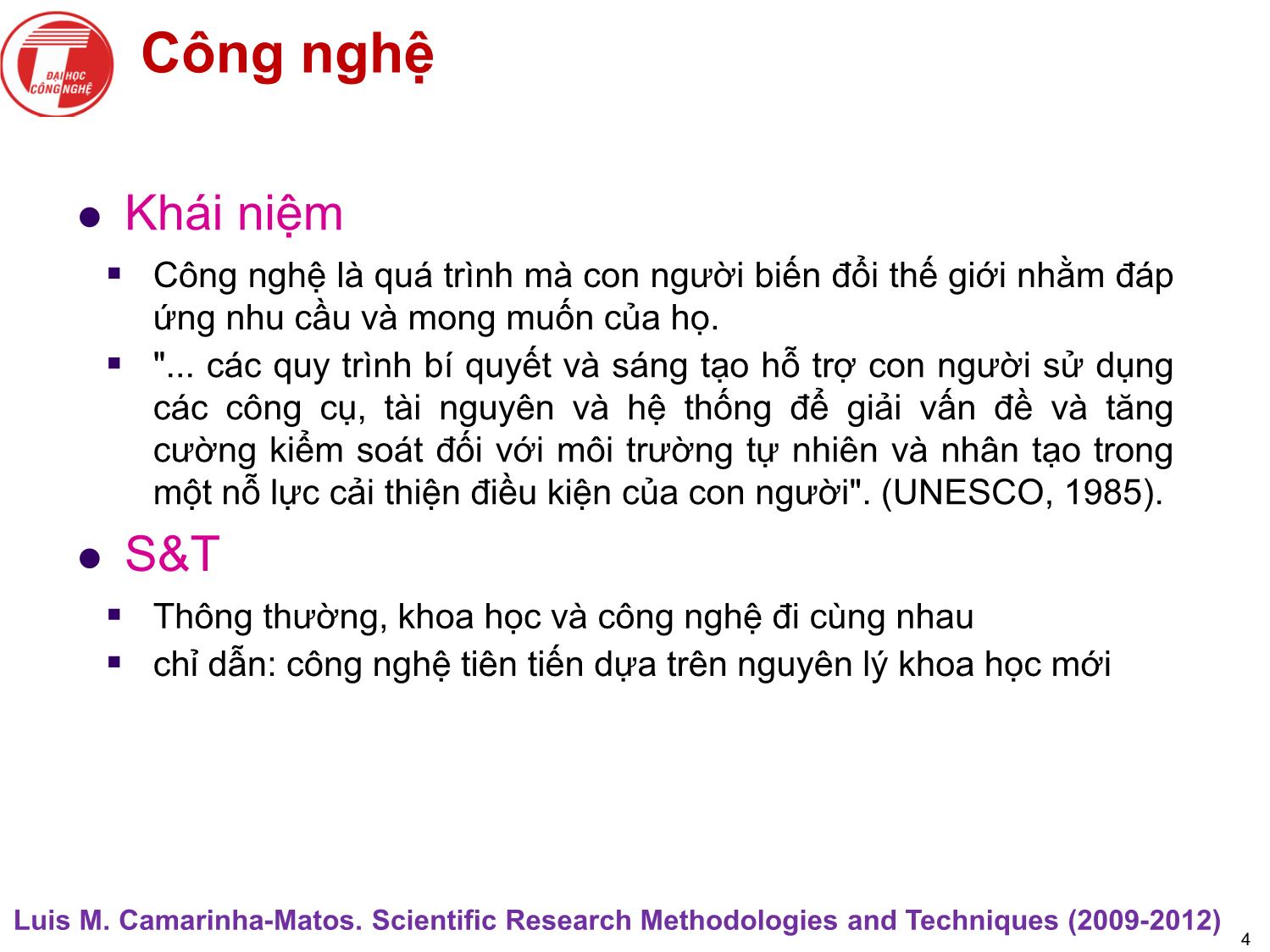 Bài giảng Nghiên cứu khoa học bậc nghiên cứu sinh tiến sỹ hệ thống thông tin - Chương 1: Giới thiệu chung về nghiên cứu khoa học bậc nghiên cứu sinh tiến sỹ trang 4