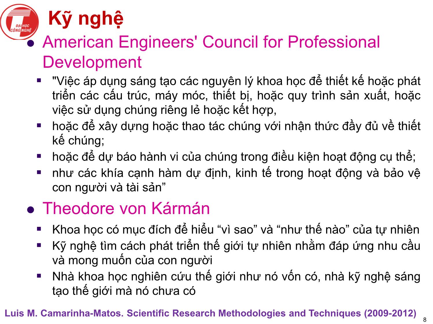 Bài giảng Nghiên cứu khoa học bậc nghiên cứu sinh tiến sỹ hệ thống thông tin - Chương 1: Giới thiệu chung về nghiên cứu khoa học bậc nghiên cứu sinh tiến sỹ trang 8