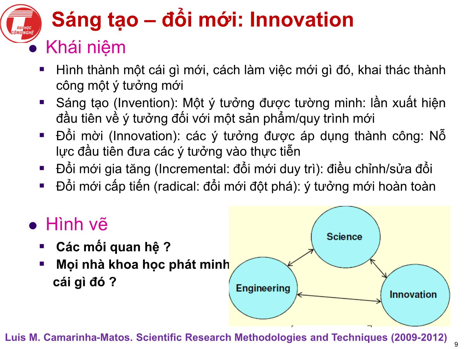 Bài giảng Nghiên cứu khoa học bậc nghiên cứu sinh tiến sỹ hệ thống thông tin - Chương 1: Giới thiệu chung về nghiên cứu khoa học bậc nghiên cứu sinh tiến sỹ trang 9