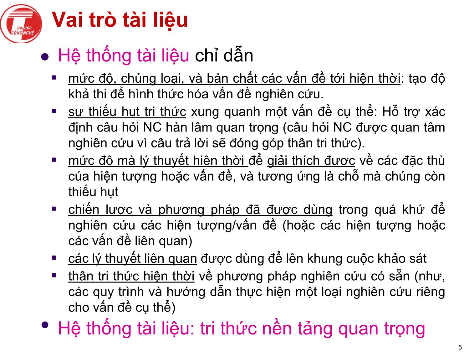 Bài giảng Nghiên cứu khoa học bậc nghiên cứu sinh tiến sỹ hệ thống thông tin - Chương 2: Tiến hành nghiên cứu trang 5