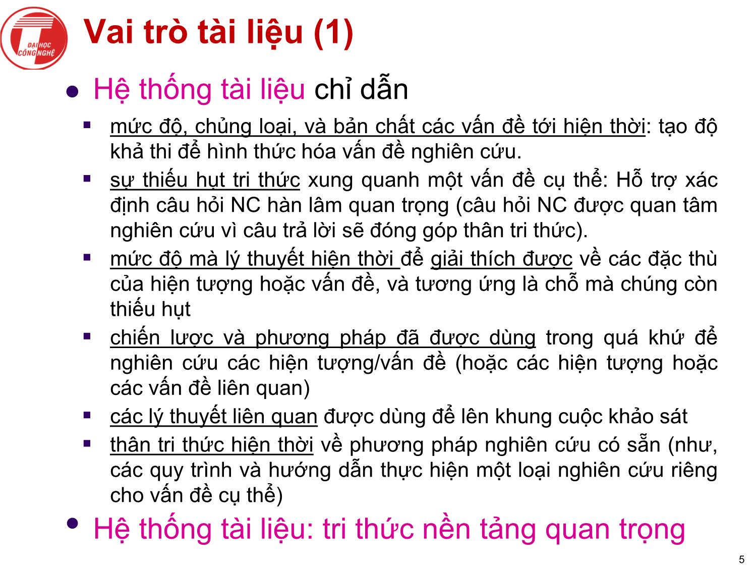 Bài giảngNghiên cứu khoa học bậc sau đại học - Chương 3: Tiến hành nghiên cứu trang 5