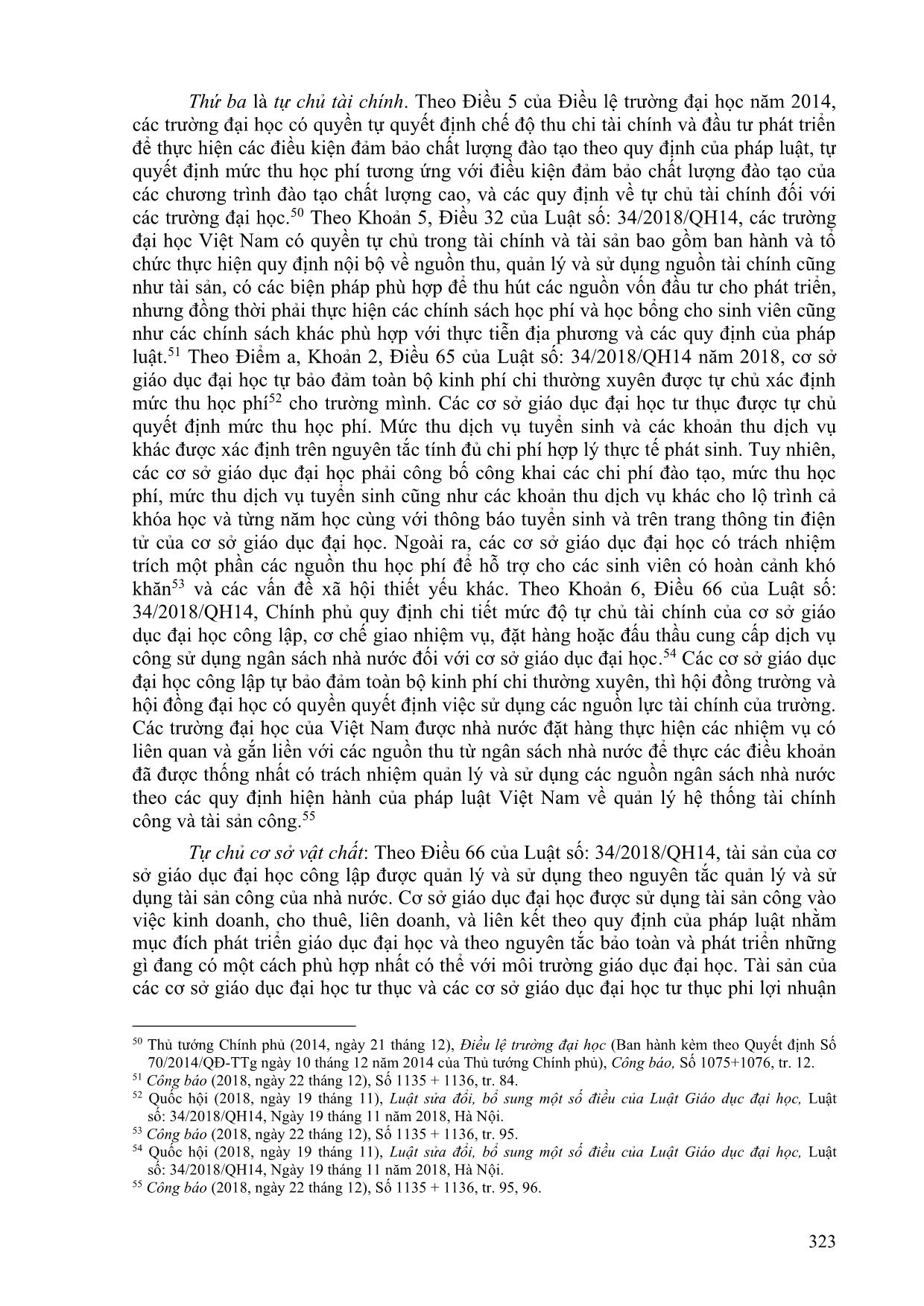 Chính sách tự chủ đại học của nhà nước và năng lực thực tế của hệ thống giáo dục Đại học Việt Nam hiện nay trang 9