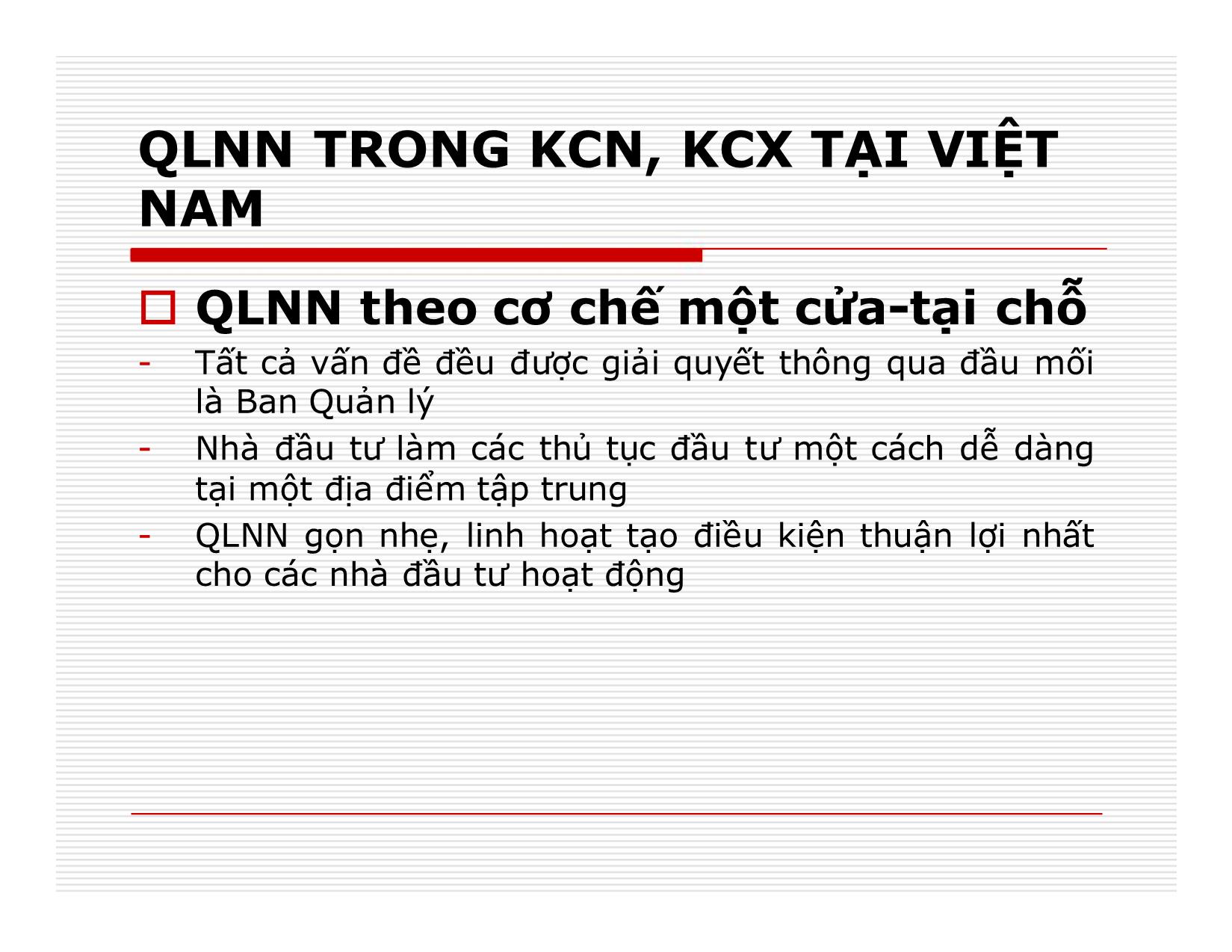 Bài giảng Đầu tư quốc tế - Chương 6: Quản lý nhân lực trong KCN, KCX, khu công nghệ cao trang 3