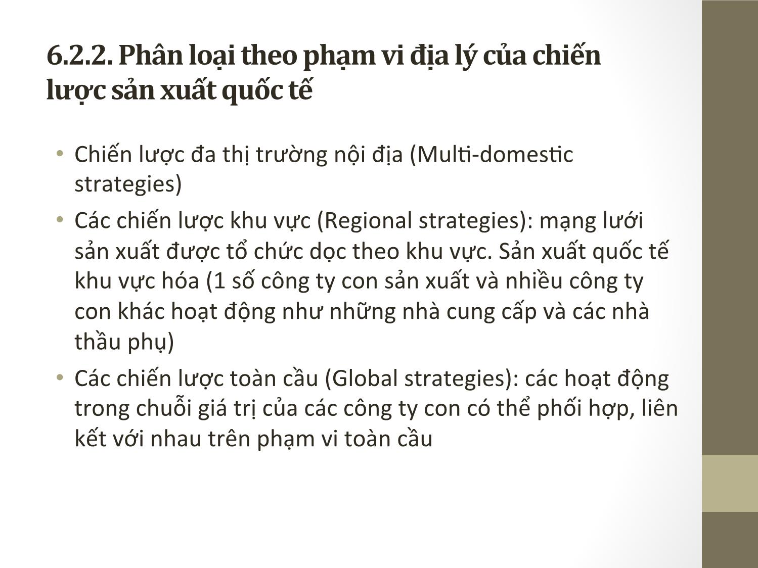 Bài giảng Đầu tư quốc tế - Chương 6: Các TNC trong hoạt động đầu tư quốc  tế - Phạm Thành Hiền Thục trang 7