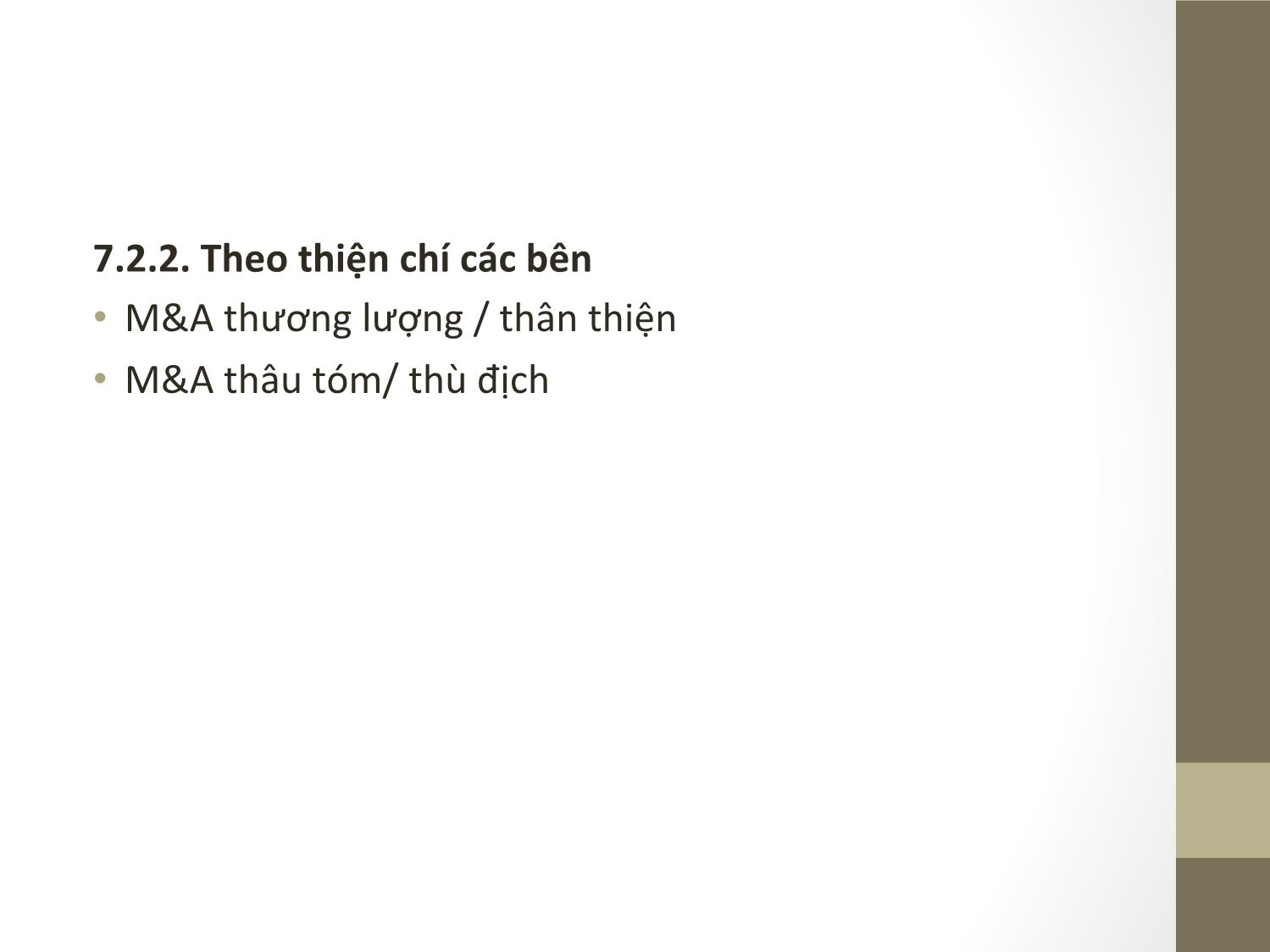 Bài giảng Đầu tư quốc tế - Chương 7: Tác động của FDI đối với nước đầu tư Bài giảng Đầu tư quốc tế - Chương 6: Chiến lược đầu tư nước ngoài của MNCs - Huỳnh Thị Thúy Giang Bài giảng Đầu tư quốc tế - Chương 7: Mua lại và sáp nhập - Phạm Thành Hiền Thục trang 9