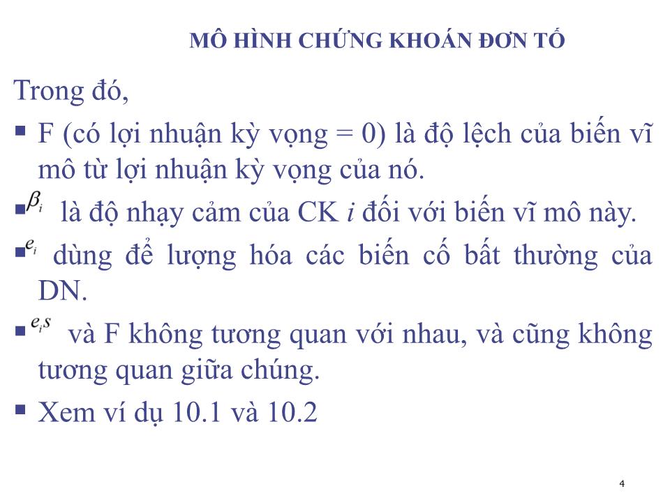 Bài giảng Đầu tư tài chính - Chương 6: Mô hình kinh doanh chênh lệch giá và fama - french model - Phạm Hữu Hồng Thái trang 4