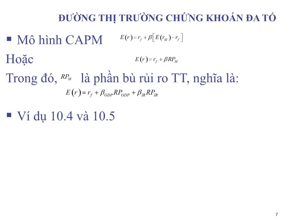 Bài giảng Đầu tư tài chính - Chương 6: Mô hình kinh doanh chênh lệch giá và fama - french model - Phạm Hữu Hồng Thái trang 7