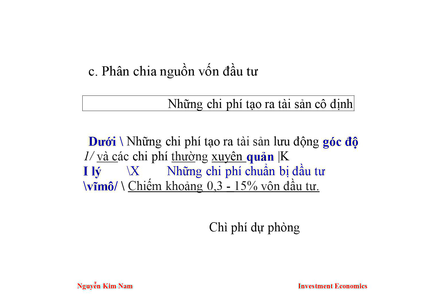 Bài giảng Kinh tế đầu tư - Chương 3: Nguồn vốn đầu tư, quản lý đầu tư và kế hoạch hóa đầu tư - Nguyễn Kim Nam trang 7