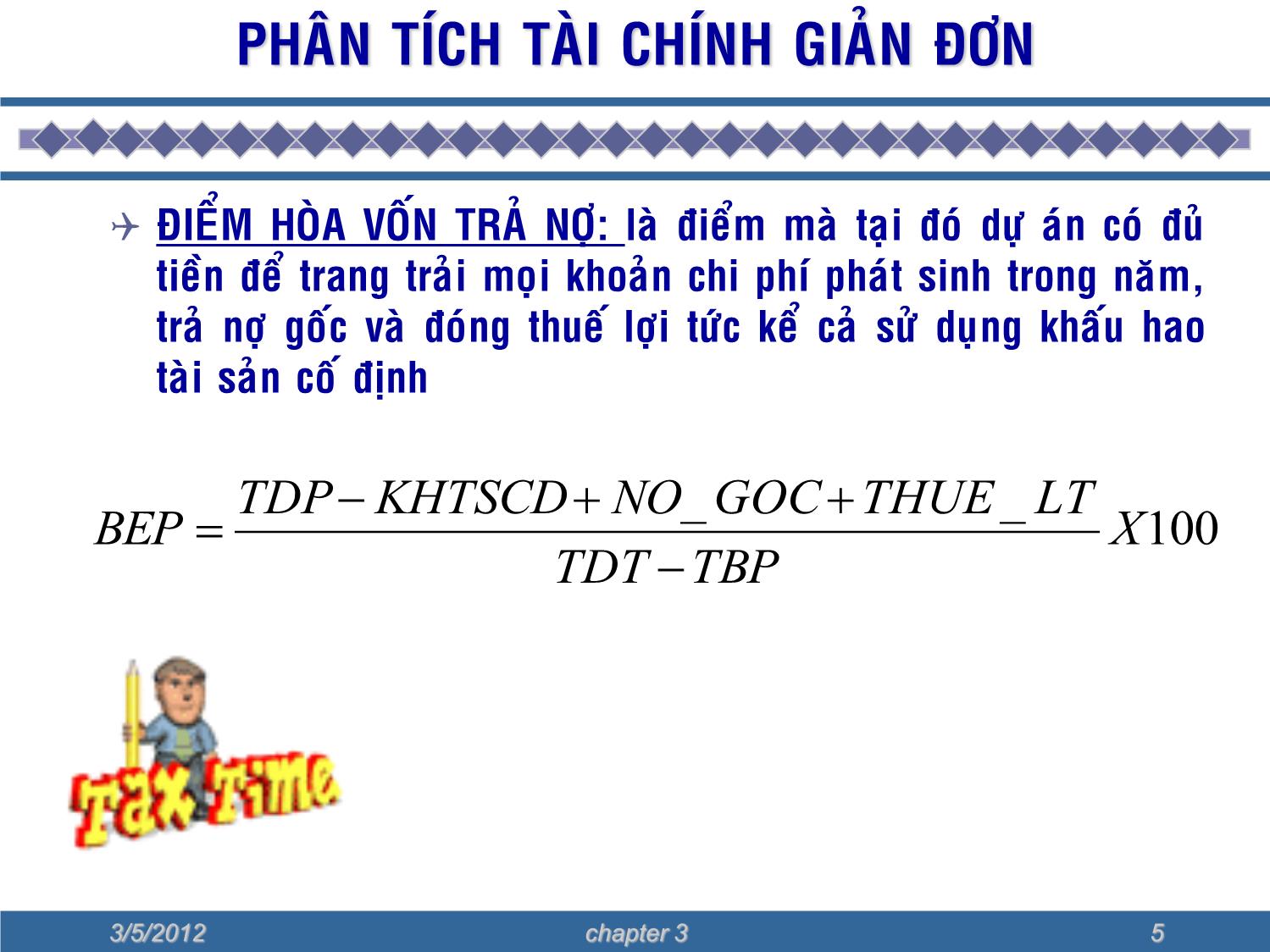 Bài giảng Phân tích hiệu quả đầu tư trang 5