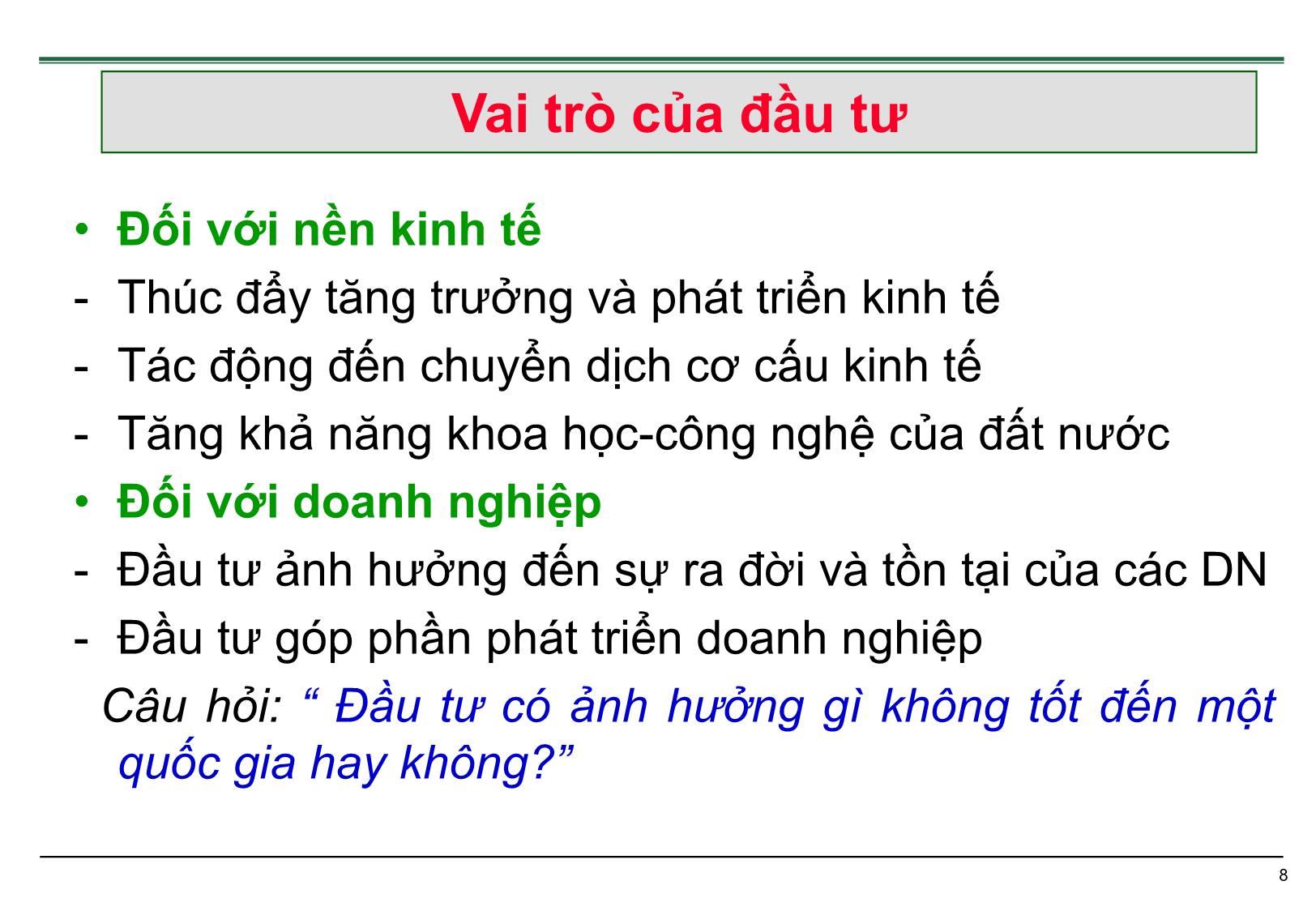 Bài giảng Quản trị dự án đầu tư trang 9