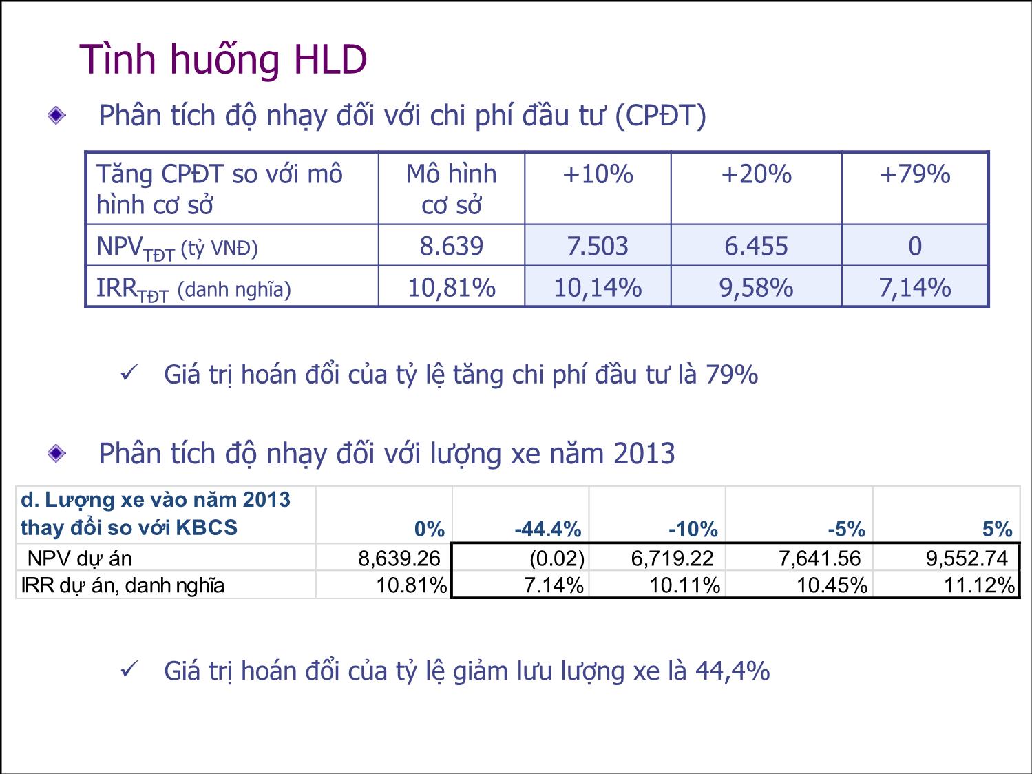 Bài giảng Thẩm định đầu tư công - Bài 5+6: Phân tích độ nhạy và rủi ro - Nguyễn Xuân Thành trang 7