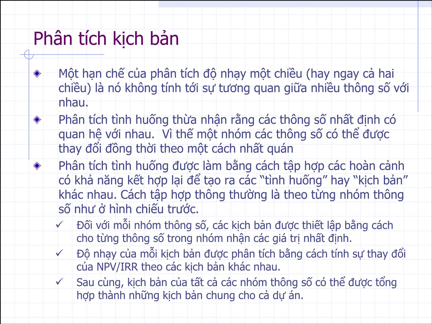 Bài giảng Thẩm định đầu tư công - Bài 5+6: Phân tích độ nhạy và rủi ro - Nguyễn Xuân Thành trang 9