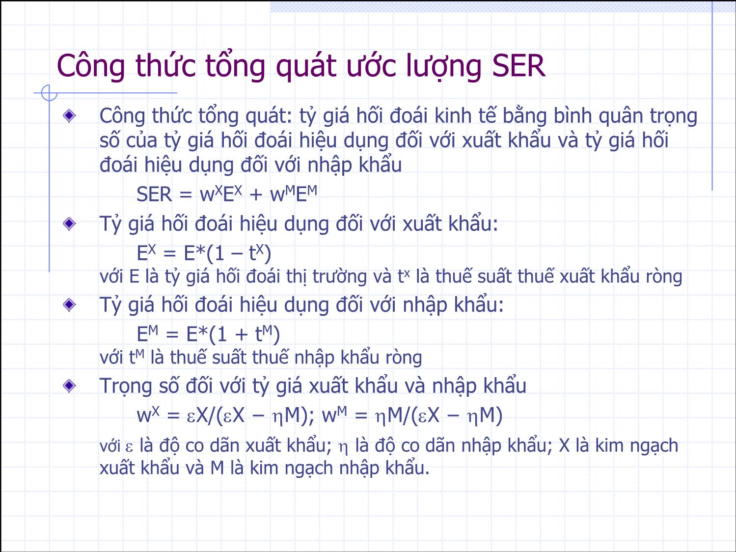 Bài giảng Thẩm định đầu tư công - Bài 9: Phân tích lợi ích và chi phí kinh tế hàng ngoại thương - Nguyễn Xuân Thành trang 9