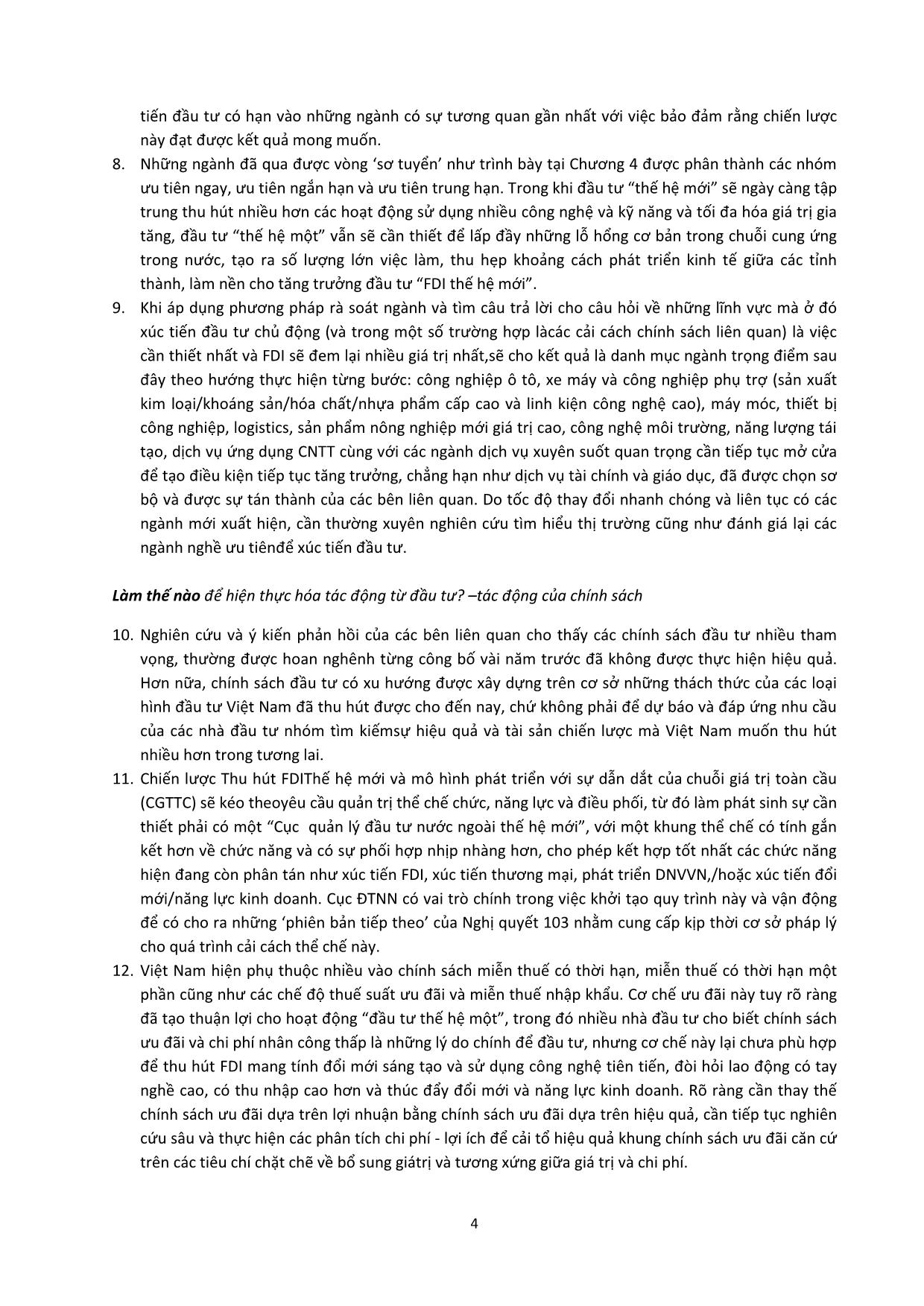 Tài liệu Chiến lược và định hướng chiến lược thu hút FDI thế hệ mới, giai đoạn 2018-2030 trang 4