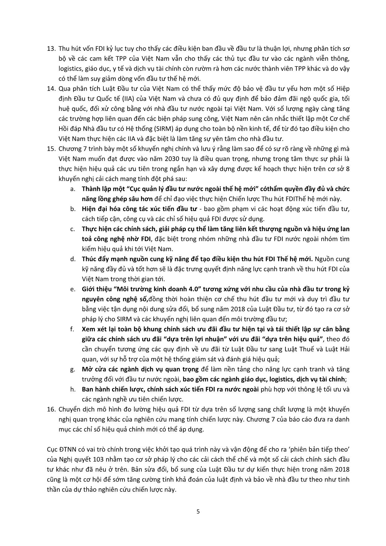 Tài liệu Chiến lược và định hướng chiến lược thu hút FDI thế hệ mới, giai đoạn 2018-2030 trang 5