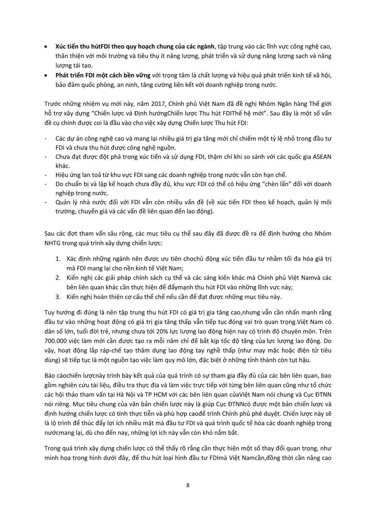 Tài liệu Chiến lược và định hướng chiến lược thu hút FDI thế hệ mới, giai đoạn 2018-2030 trang 8