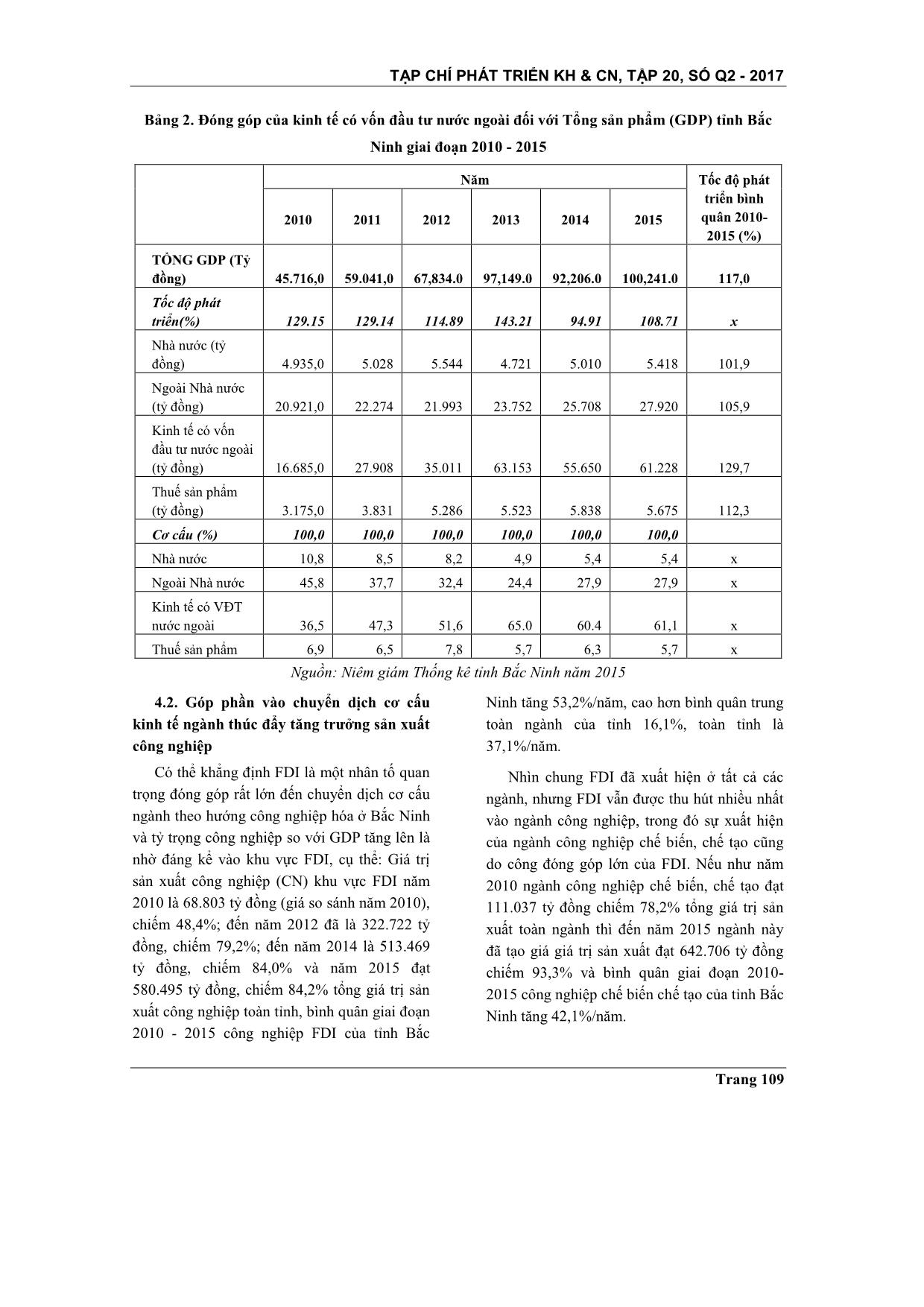 Những đóng góp quan trọng của đầu tư nước ngoài trong phát triển kinh tế của tỉnh Bắc Ninh trang 7