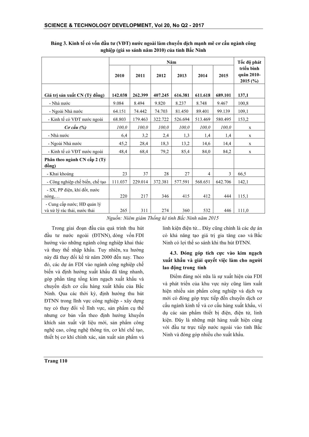 Những đóng góp quan trọng của đầu tư nước ngoài trong phát triển kinh tế của tỉnh Bắc Ninh trang 8
