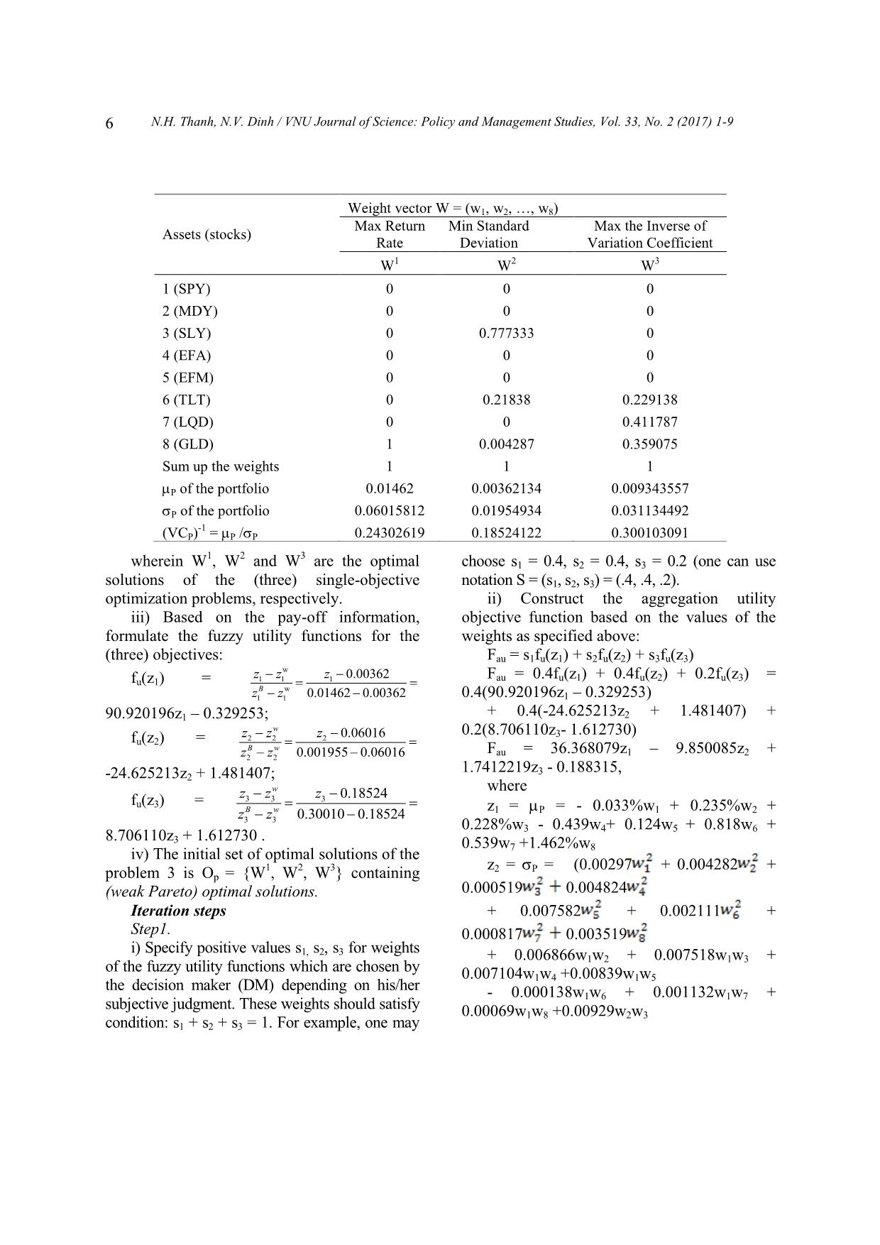 Portfolio optimization: Some aspects of modeling and computing trang 6