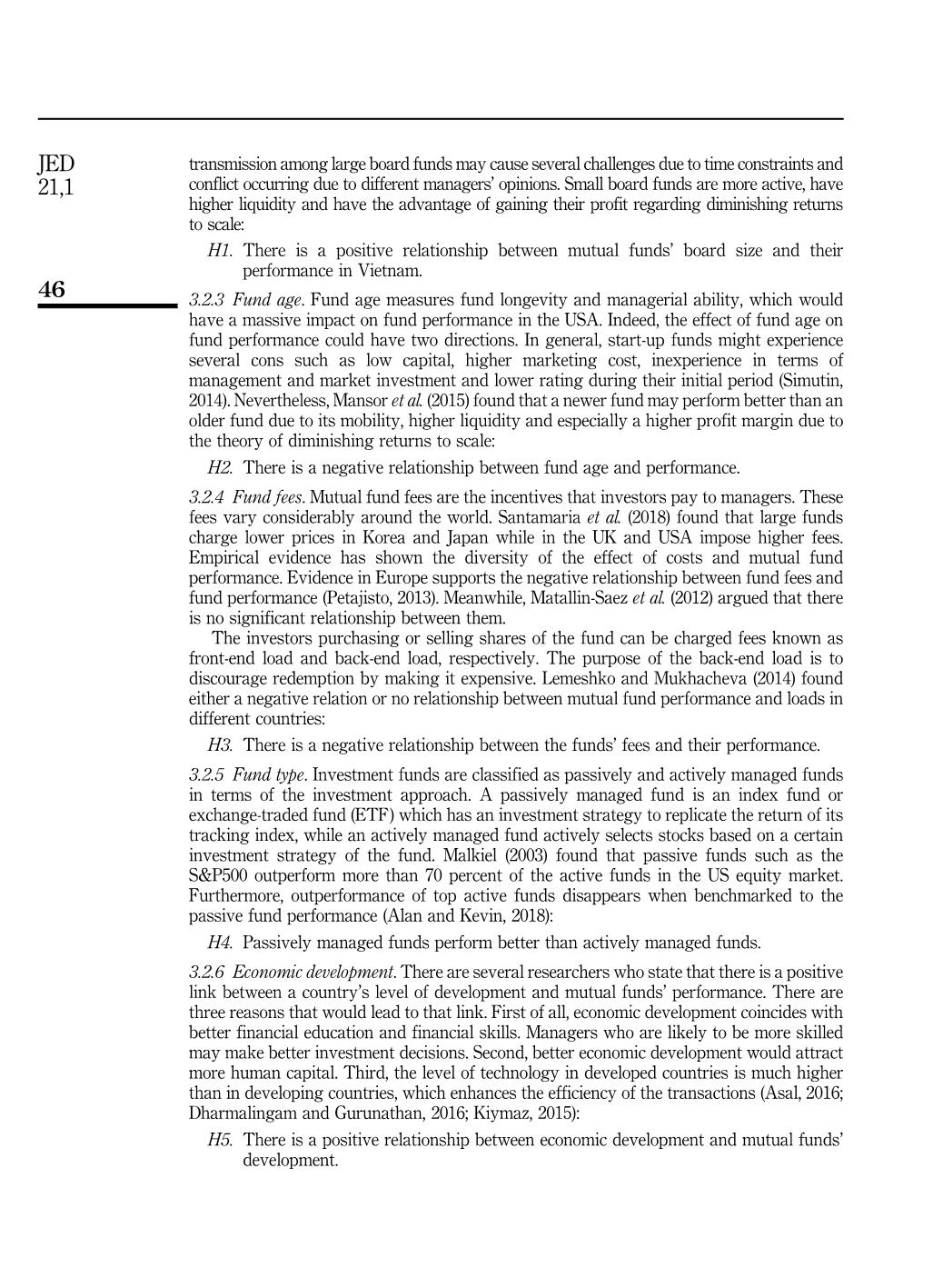 The impact of country - Level and fund - Level factors on mutual fund performance in Viet Nam trang 5