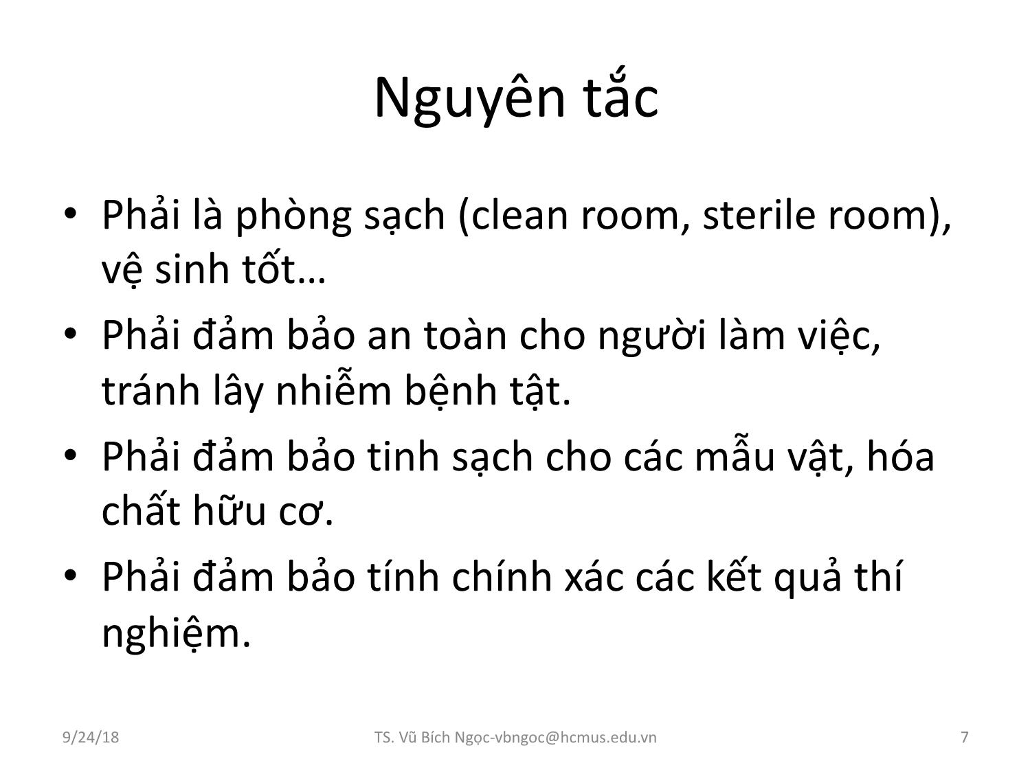 Bài giảng Nuôi cấy tế bào động vật: Kỹ thuật và ứng dụng - Vũ Bích Ngọc trang 7