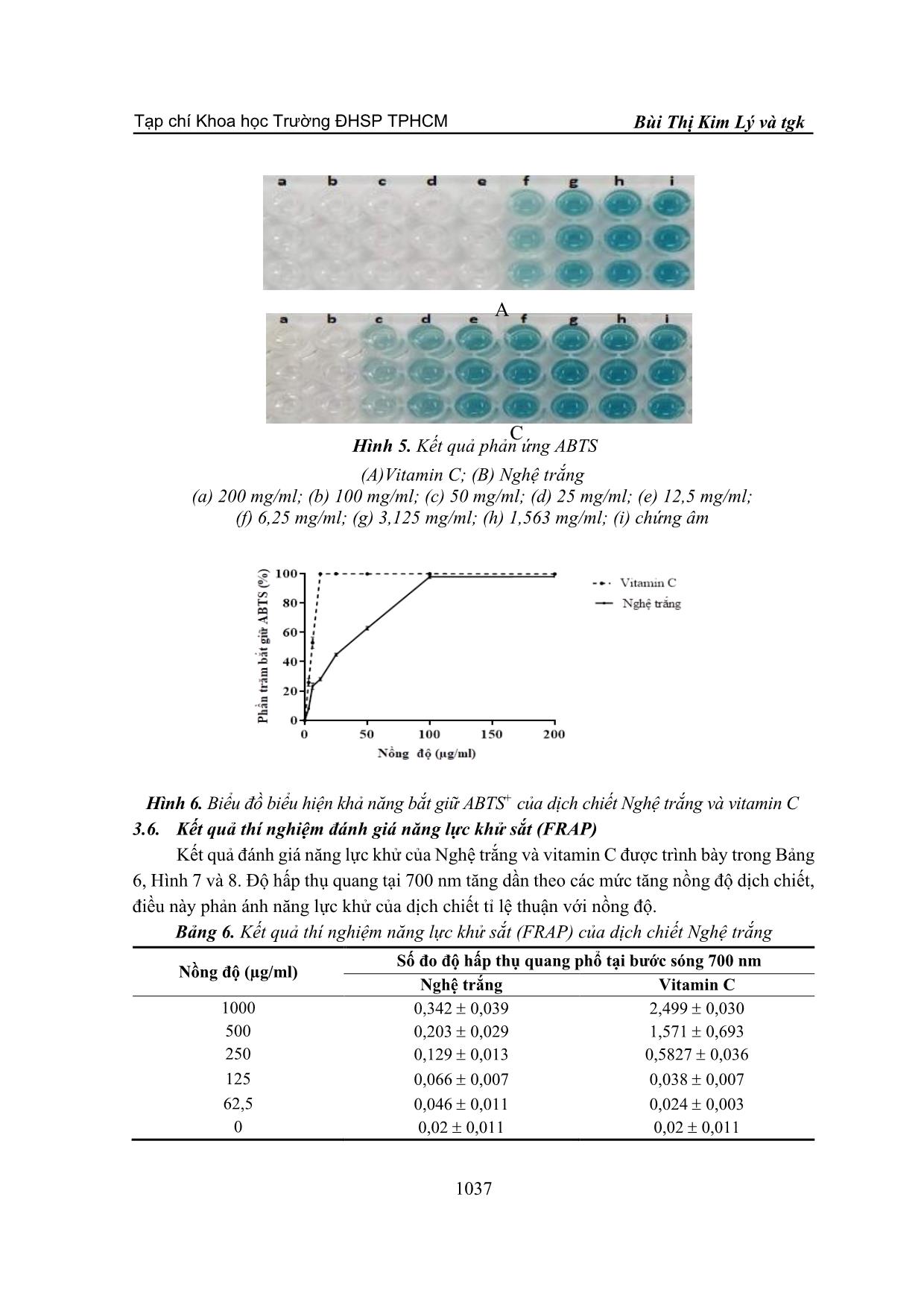 Đánh giá hoạt tính kháng oxy hóa của cao chiết nghệ trắng (curcuma aromatica salisb) trang 10