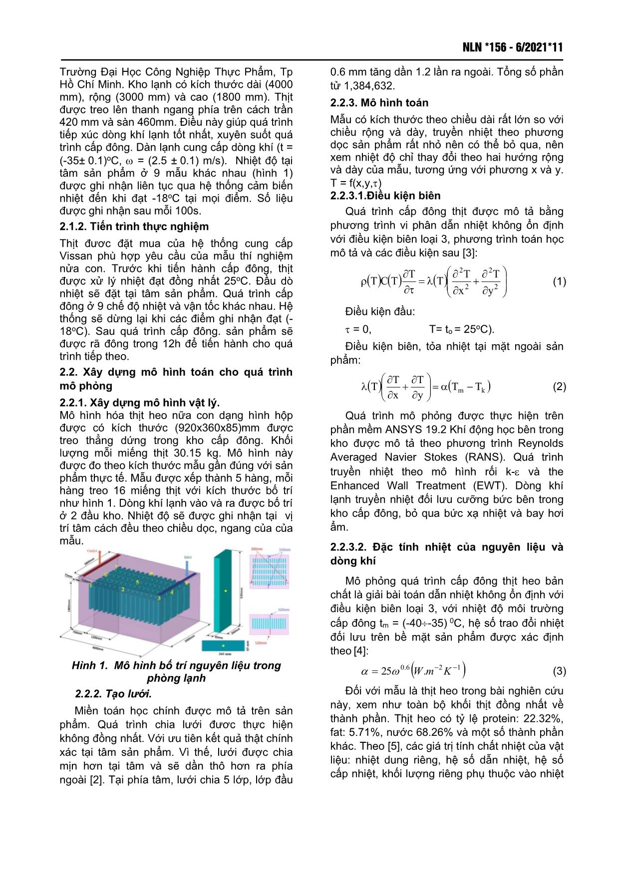 Mô phỏng cấp đông thịt heo nửa con bằng Ansys trang 2