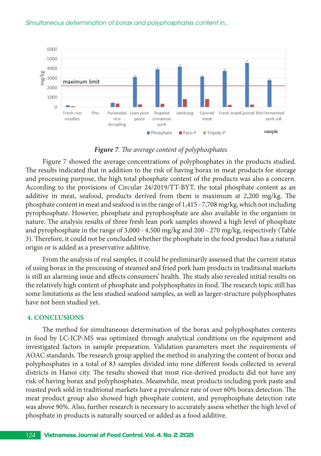 Simultaneous determination of borax and polyphosphates content in food by liquid chromatography inductively coupled plasma mass spectrometry (LC-ICP-MS) trang 10