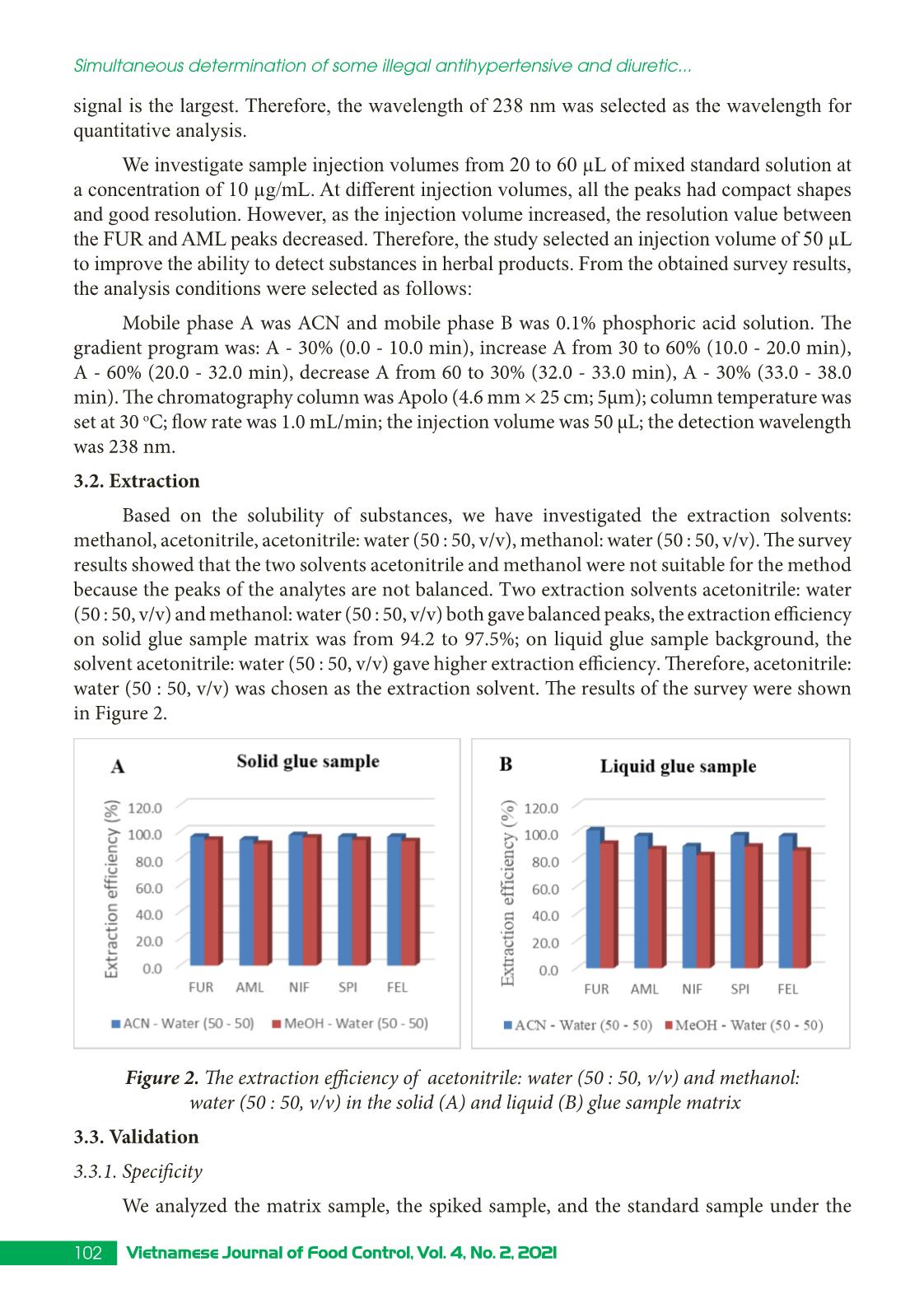 Simultaneous determination of some illegal antihypertensive and diuretic drugs in traditional herbal preparations by HPLC-DAD trang 4