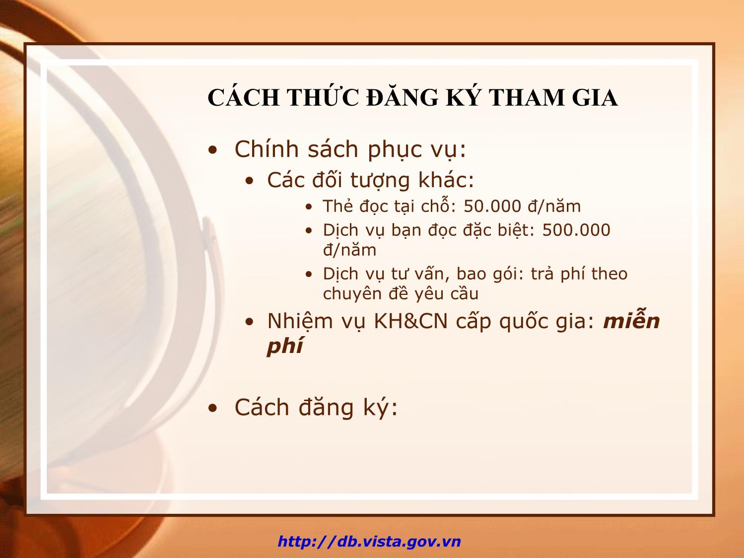 Bài giảng Đảm bảo thông tin cho các nhiệm vụ khoa học và công nghệ cấp quốc gia trang 10