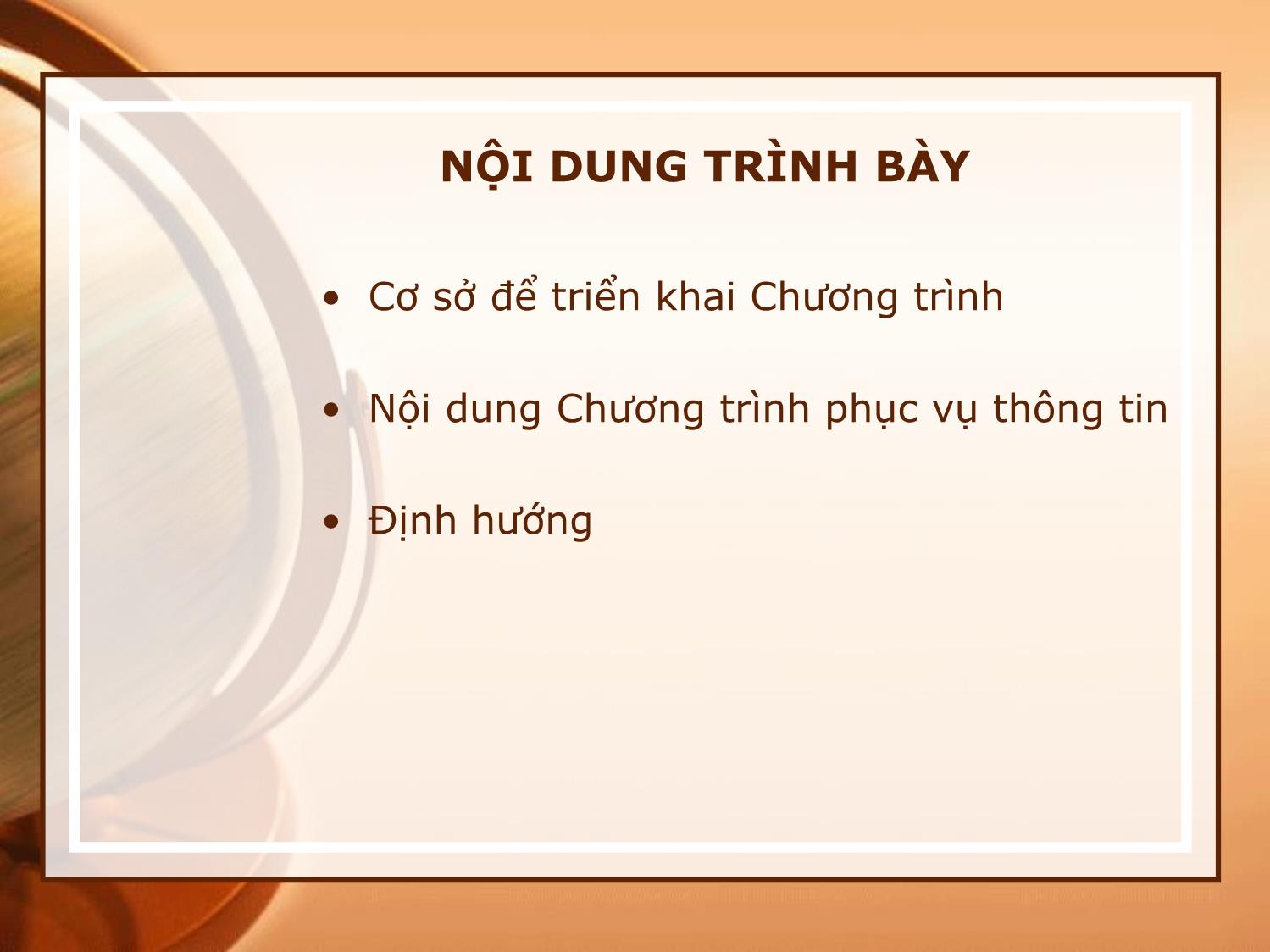 Bài giảng Đảm bảo thông tin cho các nhiệm vụ khoa học và công nghệ cấp quốc gia trang 2