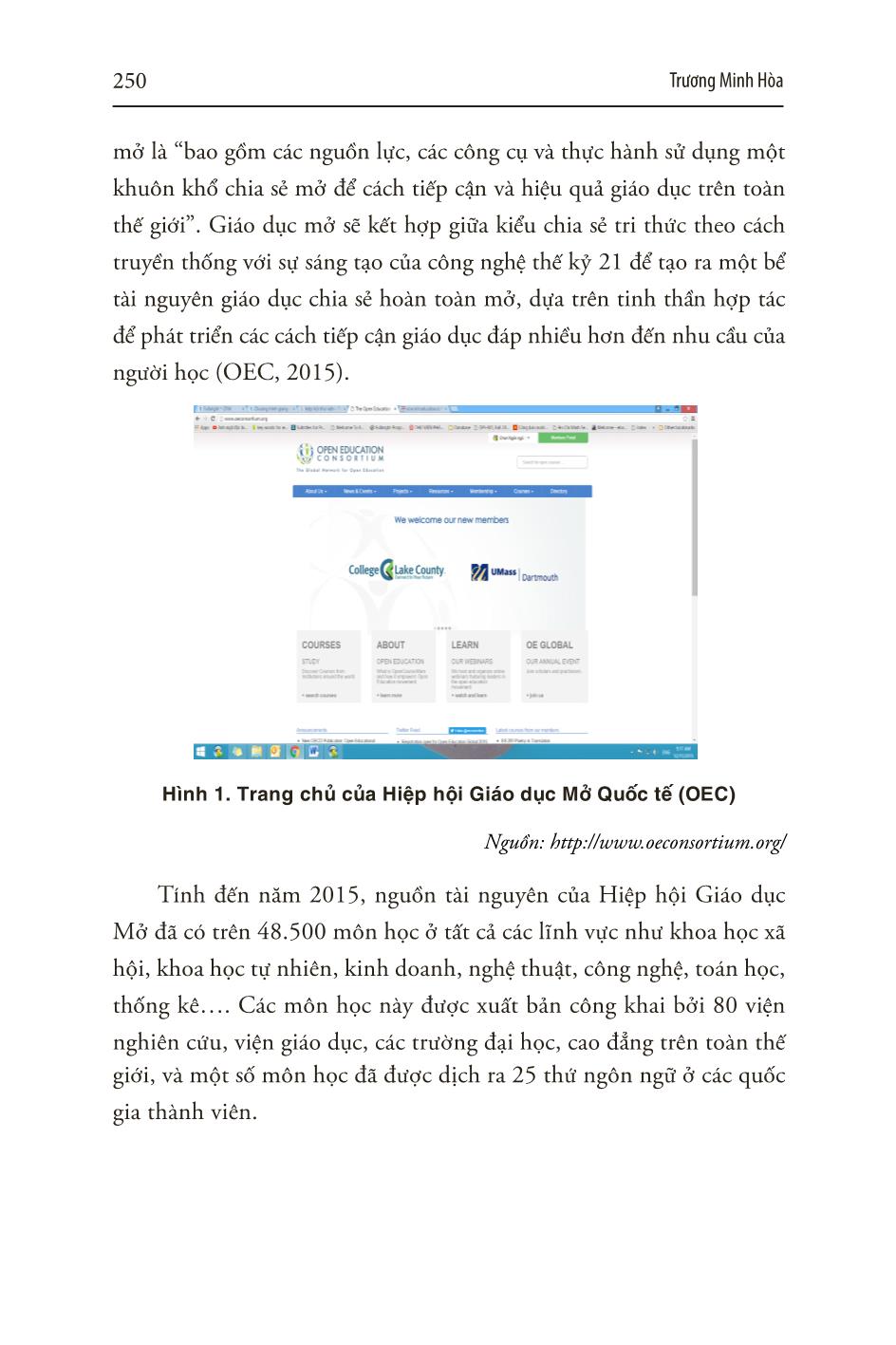 Bàn về học liệu mở và vai trò của học liệu mở trong đào tạo ngành khoa học thông tin - Thư viện tại các trường Đại học ở Việt Nam trang 7