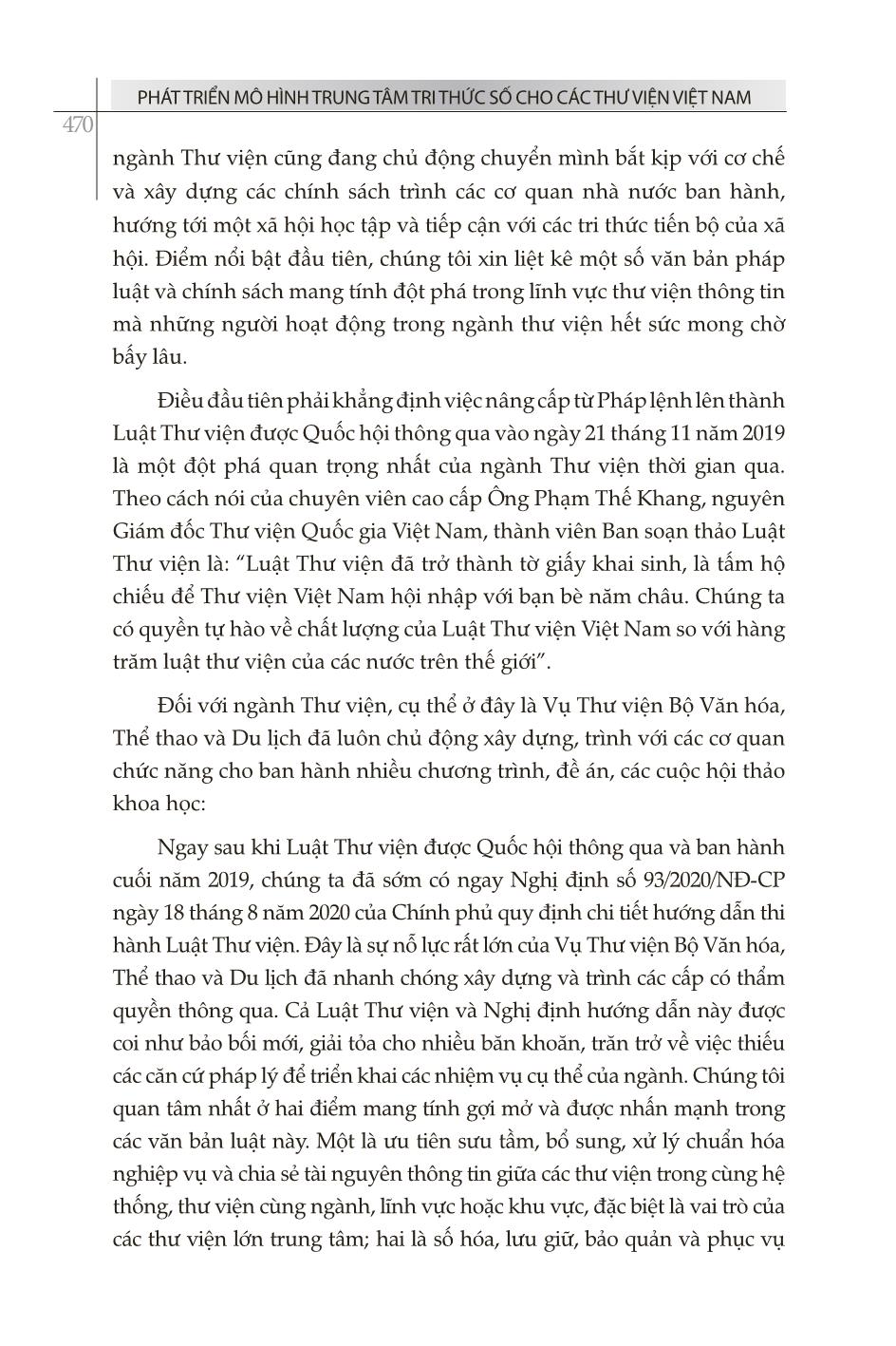 Cần làm gì để các mô hình trung tâm tri thức và liên kết thư viện đi vào hoạt động hiệu quả - Nhìn nhận từ chính sách đến thực tiễn trang 2