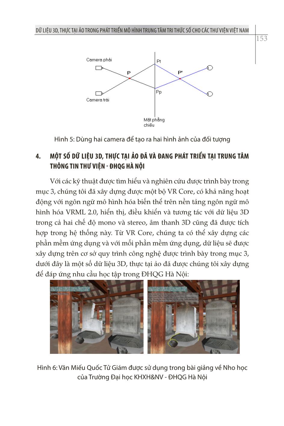 Dữ liệu 3D, thực tại ảo trong phát triển mô hình trung tâm tri thức số cho các thư viện Việt Nam trang 8