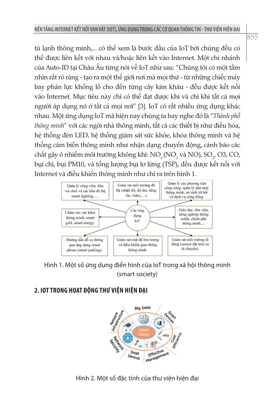 Nền tảng Internet kết nối vạn vật (IOT), ứng dụng trong các cơ quan thông tin - thư viện hiện đại trang 3