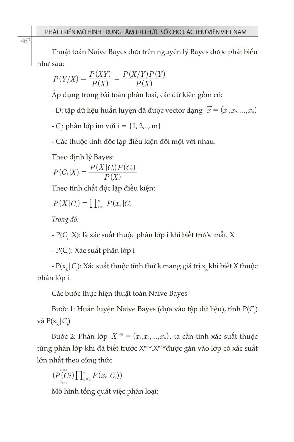 Nghiên cứu lý thuyết Naive Bayes và ứng dụng phân loại tài liệu tiếng Việt trong thư viện số trang 6