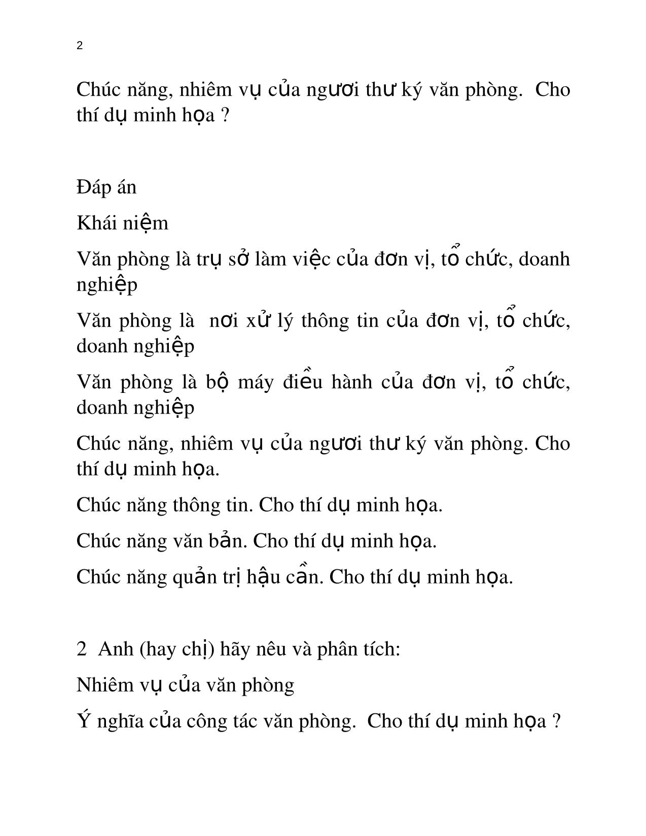 Nghiệp vụ thư ký văn phòng trang 2