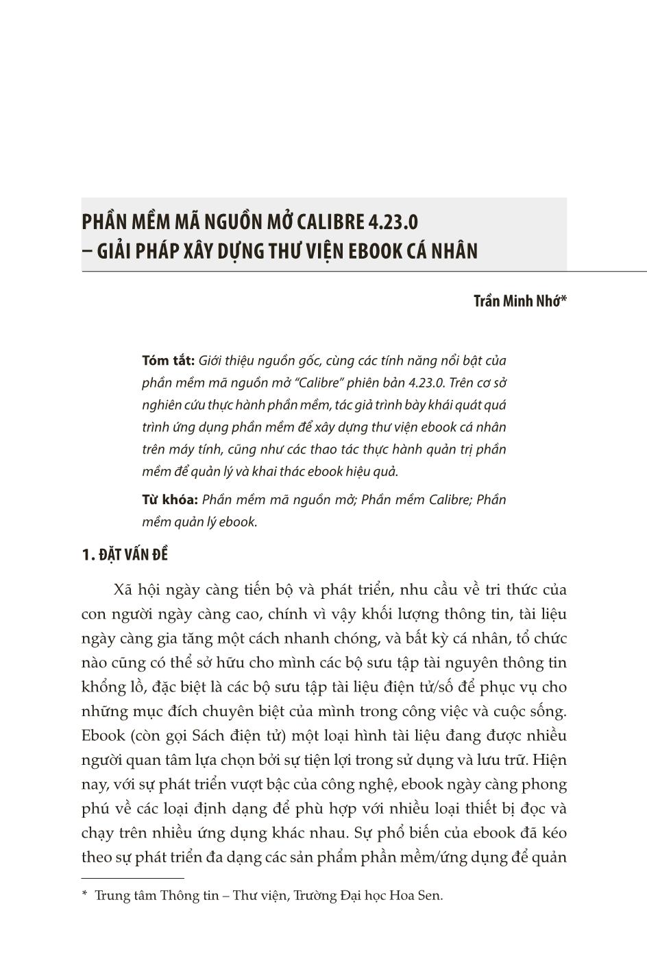 Phần mềm mã nguồn mở Calibre 4.23.0 – giải pháp xây dựng thư viện Ebook cá nhân trang 1