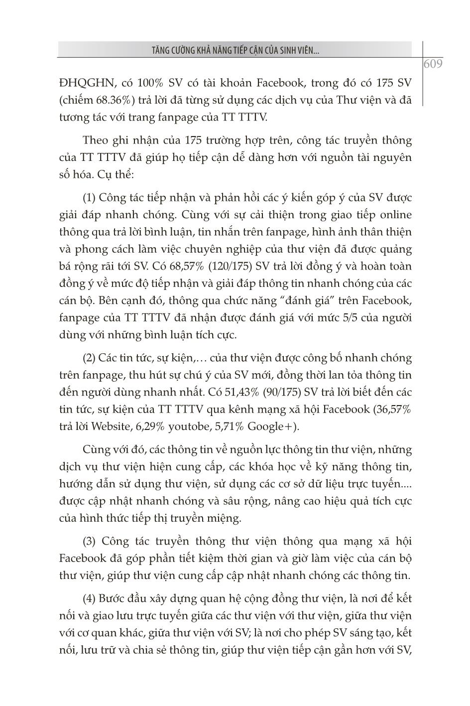 Tăng cường khả năng tiếp cận của sinh viên với tài nguyên số hóa của trung tâm thông tin thư viện thông qua mạng xã hội Facebook trang 5