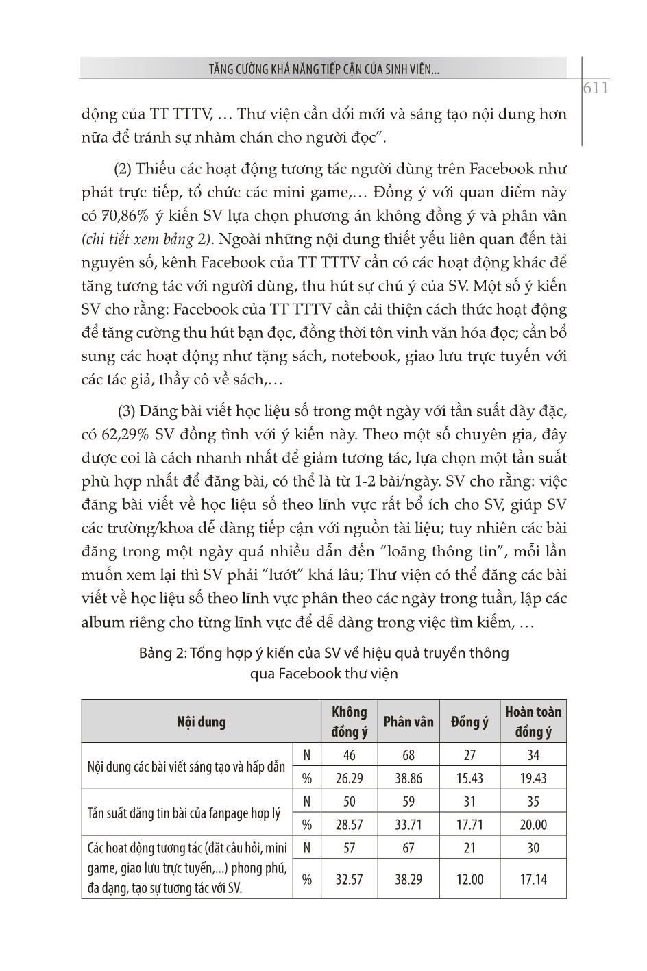 Tăng cường khả năng tiếp cận của sinh viên với tài nguyên số hóa của trung tâm thông tin thư viện thông qua mạng xã hội Facebook trang 7