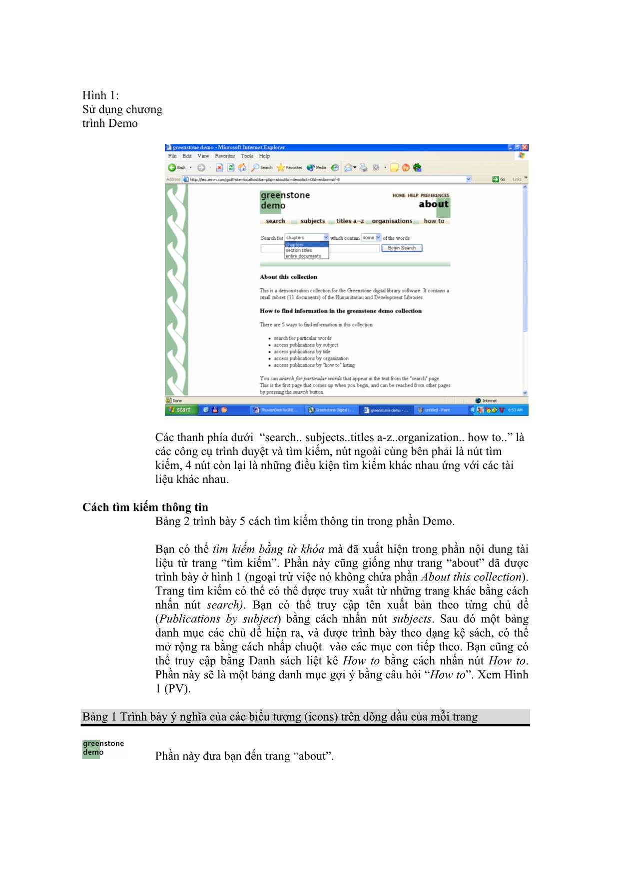 Thư viện điện tử Greenstone hướng dẫn sử dụng trang 9
