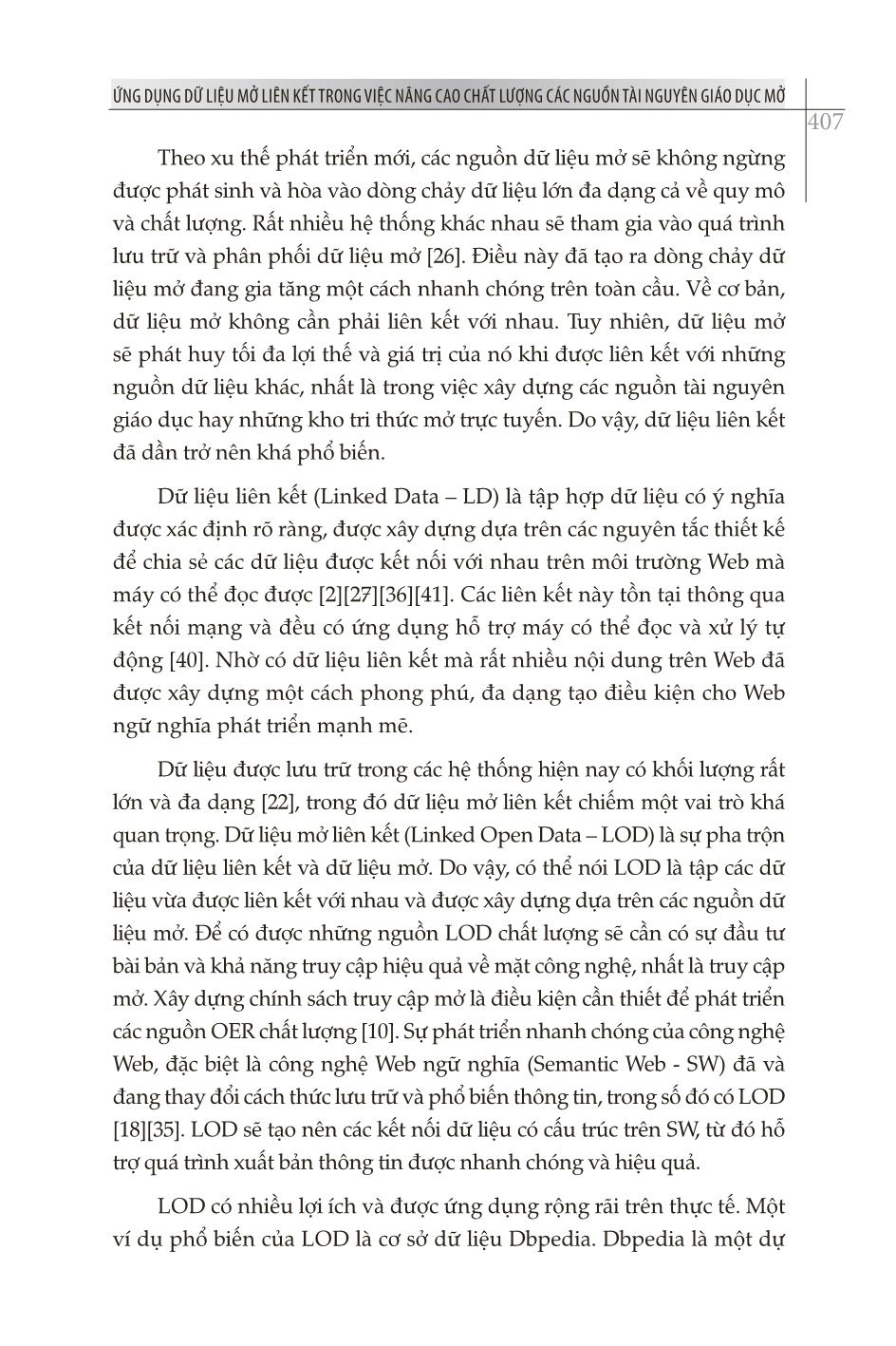 Ứng dụng dữ liệu mở liên kết trong việc nâng cao chất lượng các nguồn tài nguyên giáo dục mở trang 3