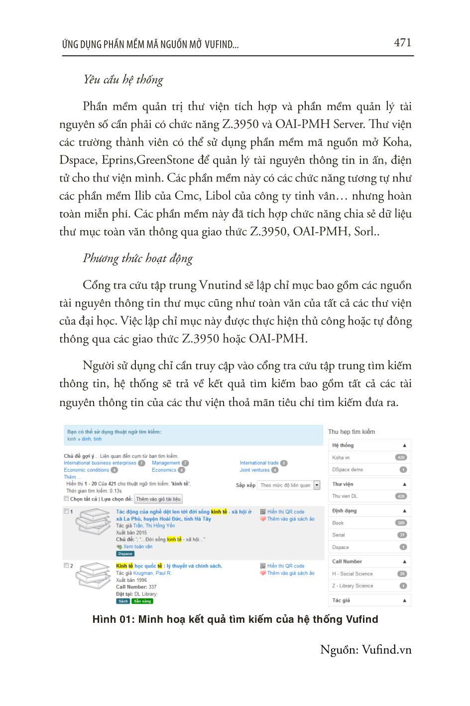 Ứng dụng phần mềm mã nguồn mở Vufind xây dựng mô hình tìm kiếm tài nguyên tập trung cho các Đại học vùng trang 4