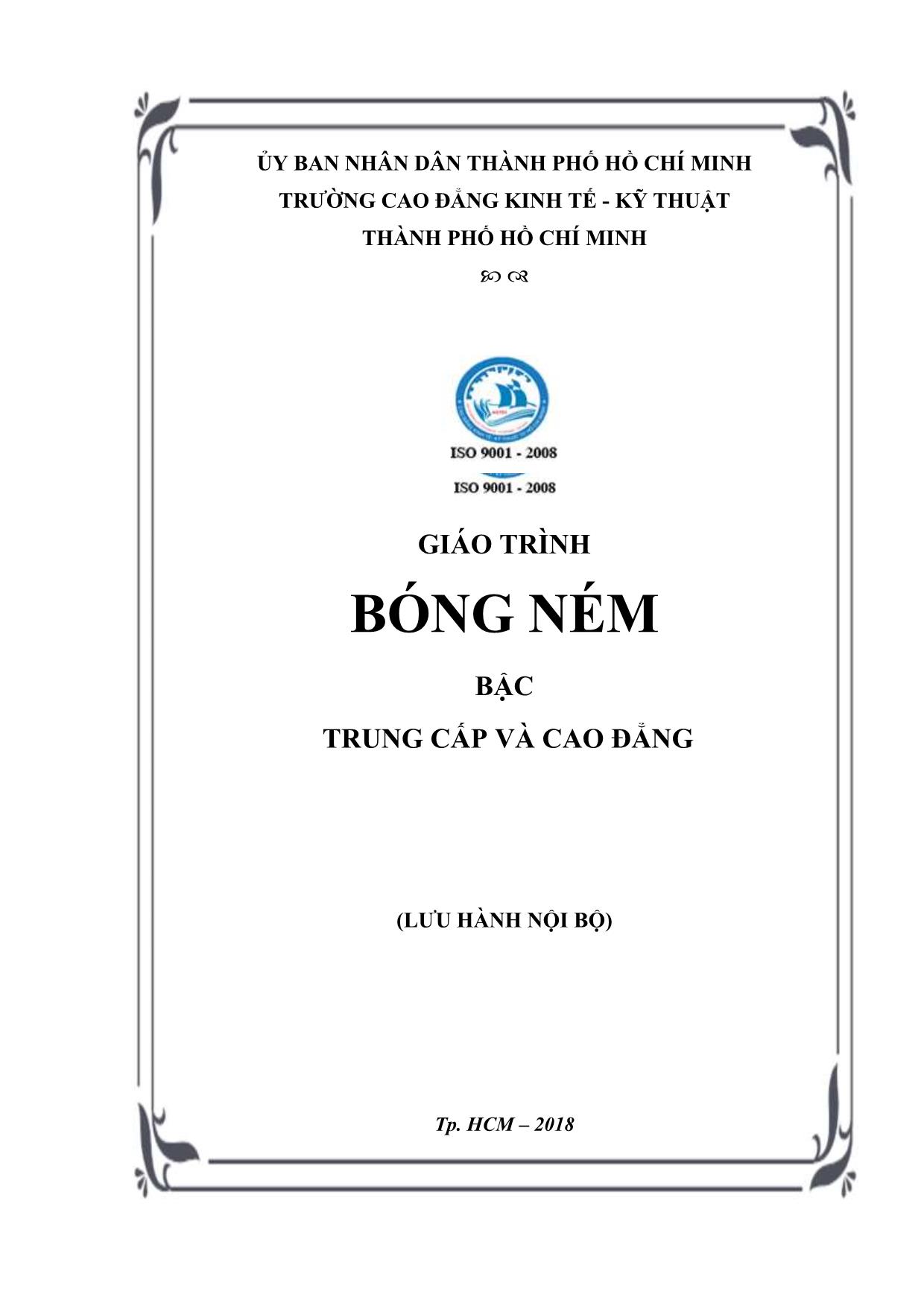 Giáo trình Bóng ném trang 1